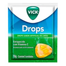 Pastilha Drops Vick Limão com 5 Unidades