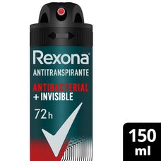 Desodorante Rexona Men Antibac Invisible Aerossol 150ml/90g