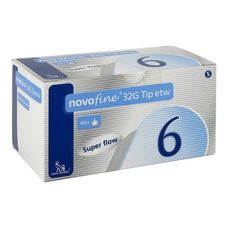Agulha Novofine 32g 6Mm Descartável com 100 Unidades