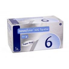 Agulha Novofine 32g 6Mm Descartável com 100 Unidades