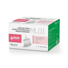 Agulha Para Caneta Insulina Medlevensohn 4Mm com 100 Unidades