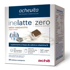 Inelatte Ache Zero Cappucino com 60 Tabletes