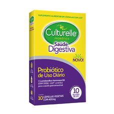 Culturelle Probiótico Saúde Digestiva Com 10 Comprimidos