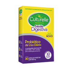 Culturelle Probiótico Saúde Digestiva Com 30 Cápsulas