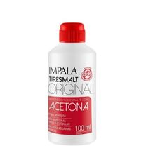 Removedor de Esmalte com Acetona Impala Tiresmalt Original 100ml