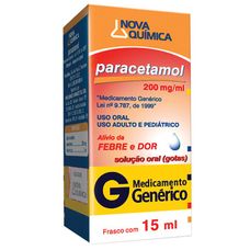 Paracetamol Nova Quimica 200mg/ml solução Oral em gotas 15ml