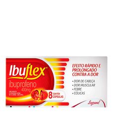 Ibuflex Legrand 400mg com 8 cápsulas gelatinosas