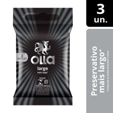Preservativo Olla Lubrificante Large com 6 Unidades