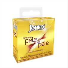 Preservativo Jontex Sensação Pele com Pele com 2 Unidades