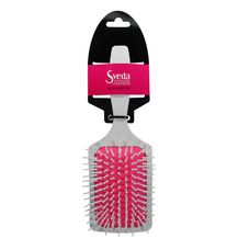 Escova de Cabelo Natus Plant Sveda Hair Magic Colors White Quadrada