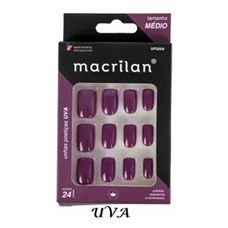 Unhas Postiças Macrilan Médio Uva