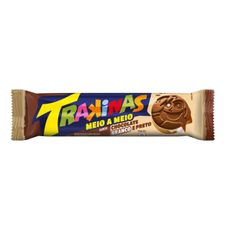 Biscoito Trakinas Recheado Chocolate Branco E Preto 126g