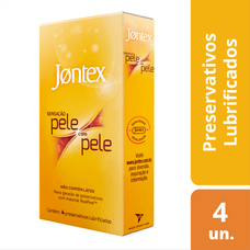 Preservativo Jontex Sensação Pele com Pele com 4 Unidades
