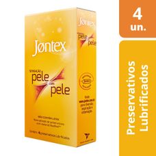 Preservativo Jontex Sensação Pele com Pele com 4 Unidades