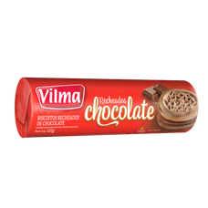 Biscoito Vilma Recheado Sabor Chocolate 120g