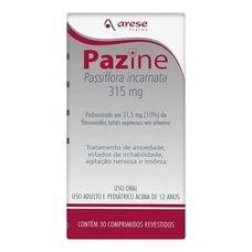 Pazine Arese 315mg com 30 comprimidos revestidos