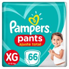 Fralda Pampers Pants Ajuste Total Tamanho Xg com 66 Unidades