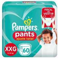 Fralda Pampers Pants Ajuste Total Tamanho Xxg com 60 Unidades