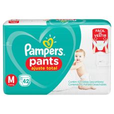 Fralda Pampers Pants Ajuste Total Tamanho M com 42 Unidades