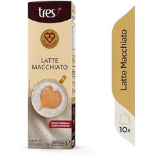 cápsulas Latte Macchiato 3 Corações com 10 Unidades 11g
