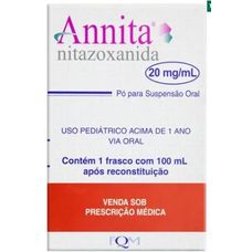 Annita Farmoquimica Nitazoxanida 20mg suspensão com 100ml