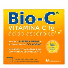 Bio C União Química 1g com 30 comprimidos Efervescente