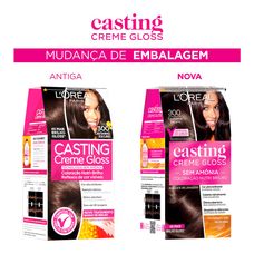 Tintura Casting creme Gloss Loréal 300 Castanho Escuro
