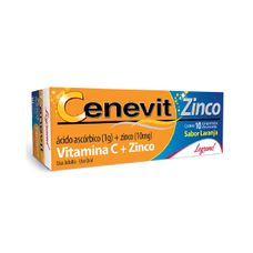 Cenevit Zinco Legrand 1g com 10 comprimidos Efervescentes