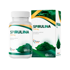 Spirulina Optimum Vitta 500mg Com 120 Cápsulas