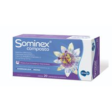 Sominex Composto 40mg+ 30mg+ 50mg com 20 comprimidos