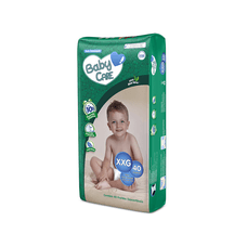 Fralda Baby Care Infantil Tamanho Xxg com 40 Unidades