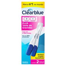 Teste de Gravidez Clearblue Plus com 2 Unidades