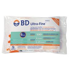 Seringa Bd Ultrafine 100Ui com 10 Unidades  6X 0,25Mm