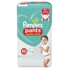Fralda Pampers Pants Ajuste Total Tamanho Xg com 14 Unidades