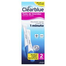 Teste de Gravidez Clearblue Plus com 2 Unidades