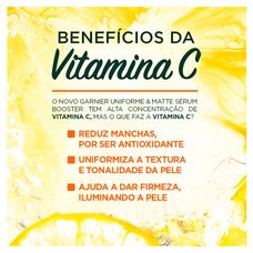 Sérum Garnier Uniform & Matte Vitamina C 30ml