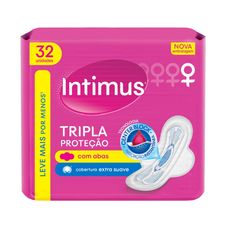 Absorvente Externo Intimus Tripla Proteção Suave com Abas 32 Unidades