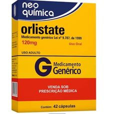 Orlistate Neo Quimica 120mg com 42 cápsulas