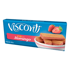 Biscoito Wafer Visconti Morango 120g