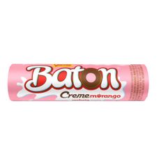 Baton Garoto Recheado Morango 16g