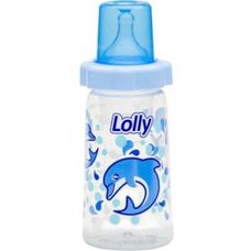 Mamadeira Lolly Big Viva Silone Redondo Azul 330ml