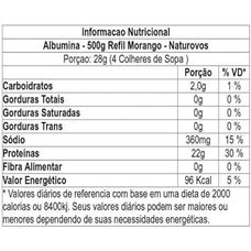 Albumina Naturovos Sabor Morango 500g