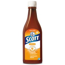 Emulsao Scott Glk Suplemento Vitaminico Sabor Laranja frasco com 400ml