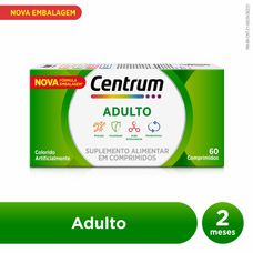 Centrum Suplemento de Vitamina E Minerais com 60 comprimidos