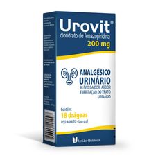 Urovit União Química 200mg com 18 comprimidos