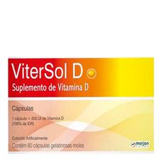 Vitersol D Marjan 200Ui com 60 cápsulas
