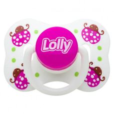Chupeta Lolly Zoo Borboleta Silicone Ortodôntico Tamanho 2 Rosa