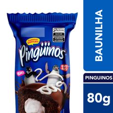 Bolinho Pinguinos Pullman Baunilha 80g