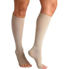 Meia Sigvaris Ponteira Aberta Média Longa Premium