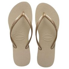 Sandália Havaianas Slim Adulto Areia Dourado 35/36
